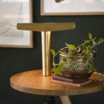 Table Lamp - Brass with Hood - Image 2